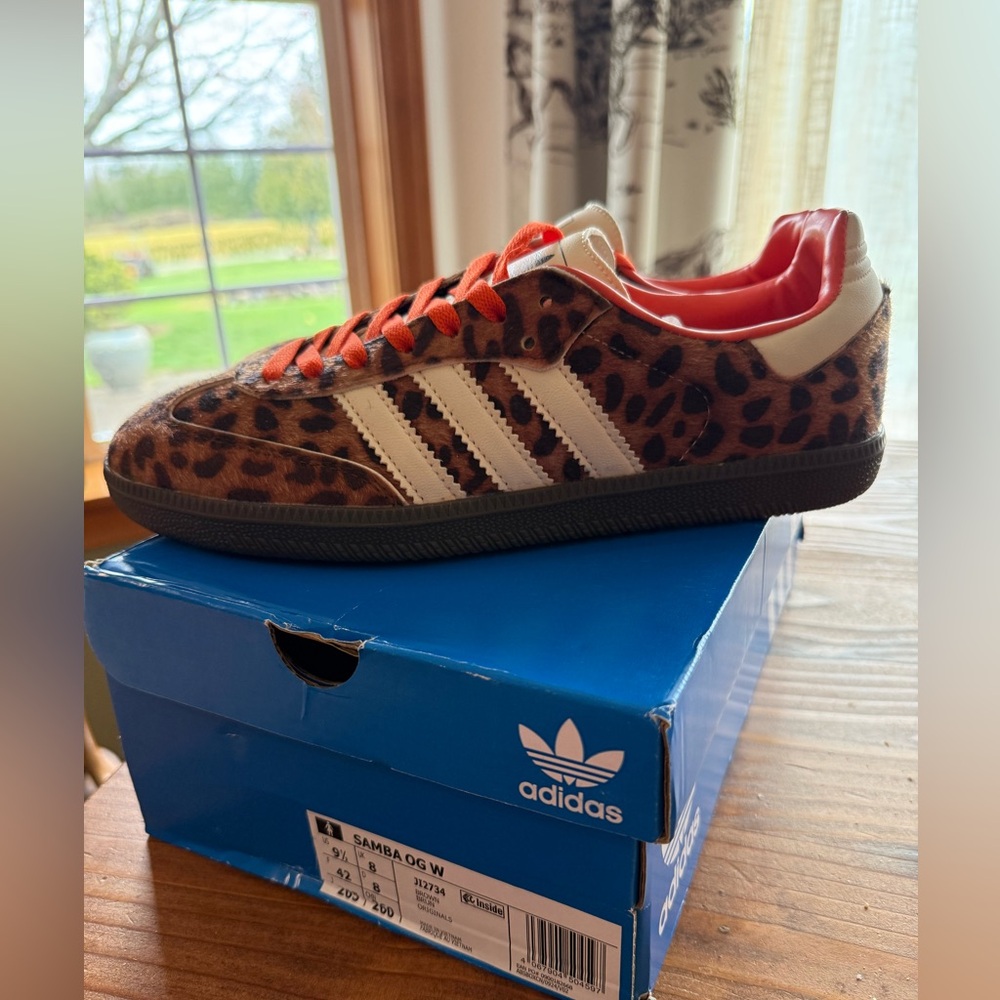 Adidas Samba OG Women’s animal print pony sneaker 9.5 - Picture 9 of 12